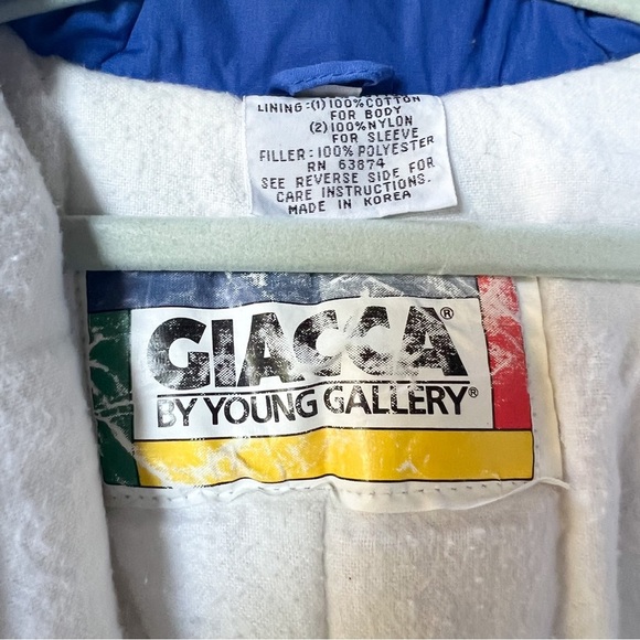 Rad Vintage 80s 90s Unisex Snowsuit Blue Checkered Striped Colorblock 24 mos - Picture 7 of 9